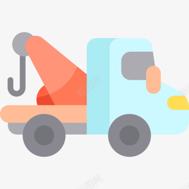 平板拖车车辆和运输工具图标图标