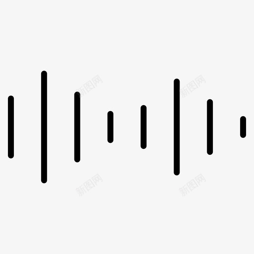 波形音频音乐图标svg_新图网 https://ixintu.com 波形 音乐 音频