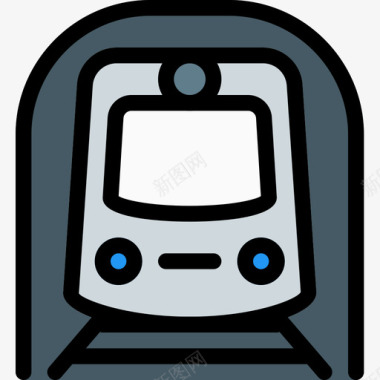 地铁交通103线颜色图标图标