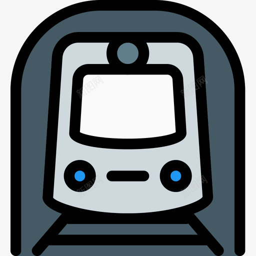 地铁交通103线颜色图标svg_新图网 https://ixintu.com 交通103 地铁 线颜色