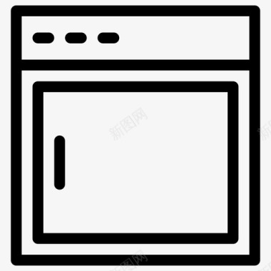 烤箱烤箱和炉子图标图标