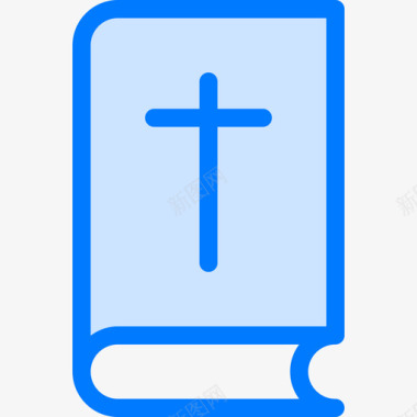 圣经所有圣徒第二天蓝色图标图标