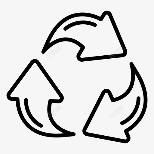 回收清洁标识图标svg_新图网 https://ixintu.com 回收 智慧城市 标识 清洁
