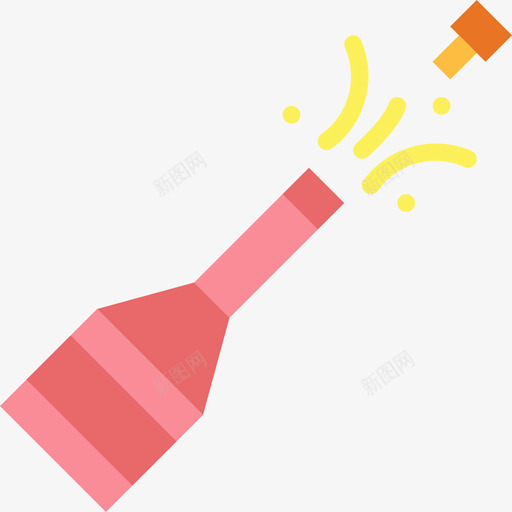 香槟生日派对20平装图标svg_新图网 https://ixintu.com 平装 生日派对20 香槟