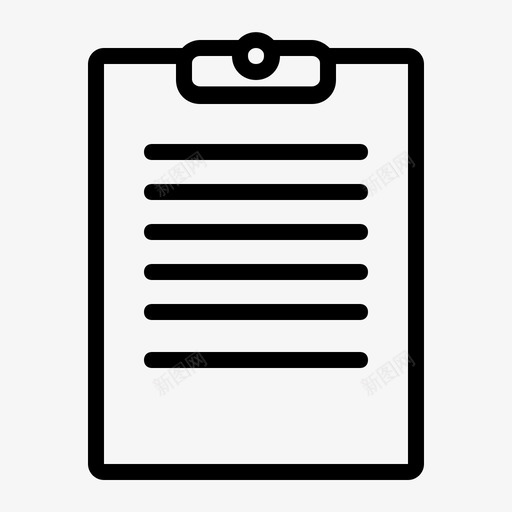 剪贴板表格纸张图标svg_新图网 https://ixintu.com 书写 剪贴板 商务和办公2 纸张 纸板 表格
