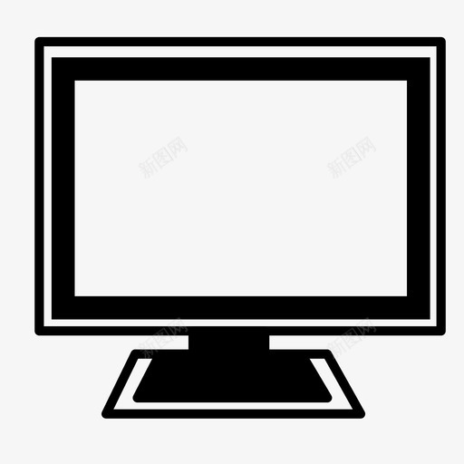 电子商务电脑电脑屏幕图标svg_新图网 https://ixintu.com 液晶显示器 电子商务 电脑 电脑屏幕