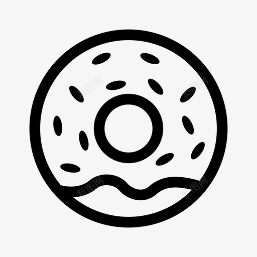 甜甜圈百吉饼面包店图标svg_新图网 https://ixintu.com 甜甜圈 百吉饼 零食 面包店 食物