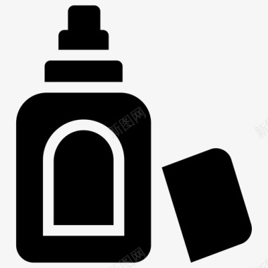 身体喷雾香水喷雾瓶图标图标