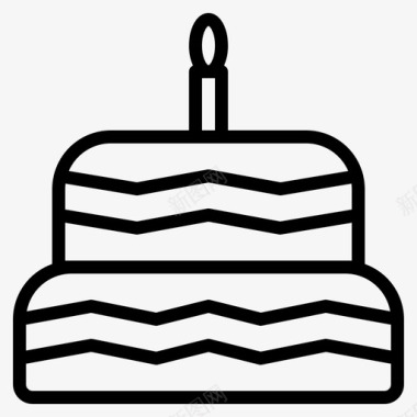 蛋糕面包房65直纹图标图标