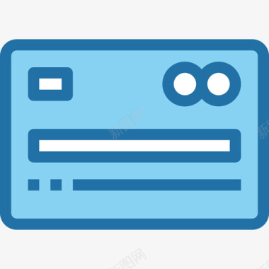 信用卡付款方式5蓝色图标图标