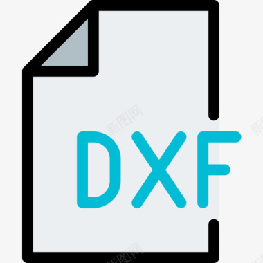 Dxf63线性颜色图标图标