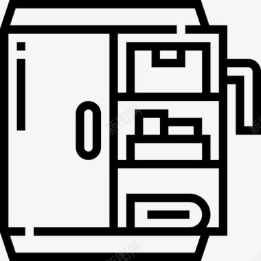 橱柜商务必备直线型图标图标