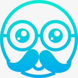 mostacheMostache表情9渐变色图标高清图片