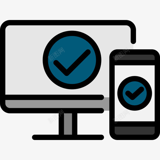 检查数据网络2线颜色图标svg_新图网 https://ixintu.com 数据网络2 检查 线颜色