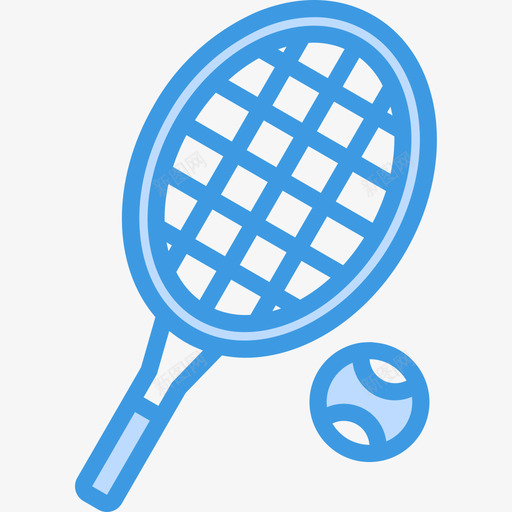 网球运动65蓝色图标svg_新图网 https://ixintu.com 网球 蓝色 运动65