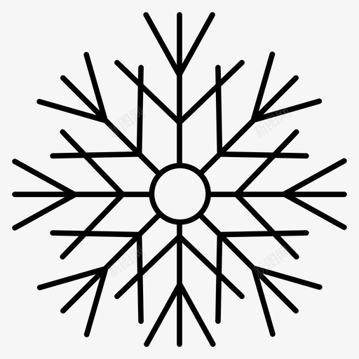 雪冰冬天图标svg_新图网 https://ixintu.com 冬天 冰 雪