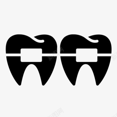 牙套牙牙科诊所图标图标
