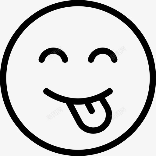 品味脸表情情感图标svg_新图网 https://ixintu.com 品味脸 情感 笑脸 表情 表情符号