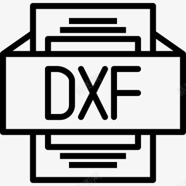 Dxf文件类型3线性图标图标