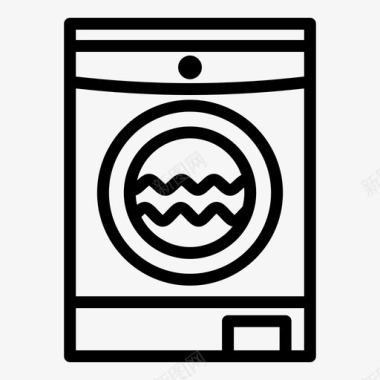 洗衣机清洁剂清洁工具图标图标