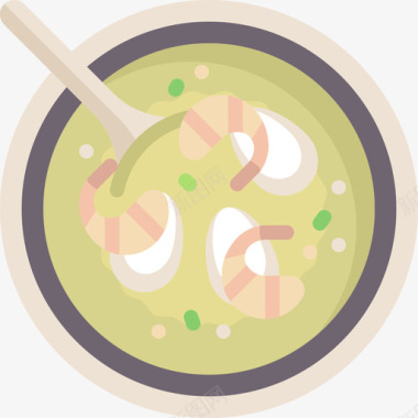 粤菜海鲜汤中餐10份平的图标图标