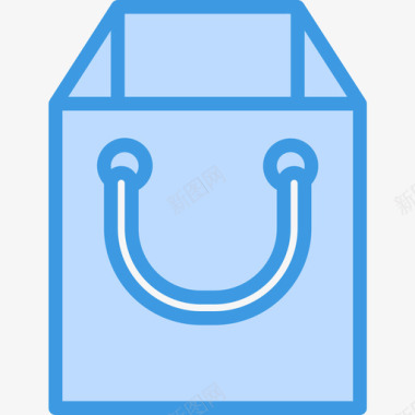 购物袋购物109蓝色图标图标
