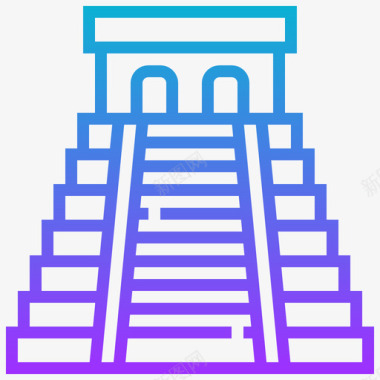 奇琴伊萨金字塔地标2坡度图标图标