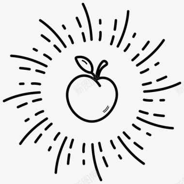 多汁水果苹果芒果图标图标