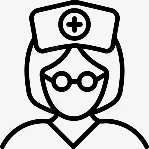 护士阿凡达看护图标svg_新图网 https://ixintu.com 医生 姐姐 护士 看护 阿凡达