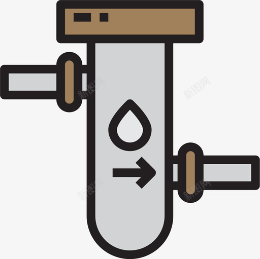 滤水器家装浴室2线性颜色图标svg_新图网 https://ixintu.com 家装浴室2 滤水器 线性颜色