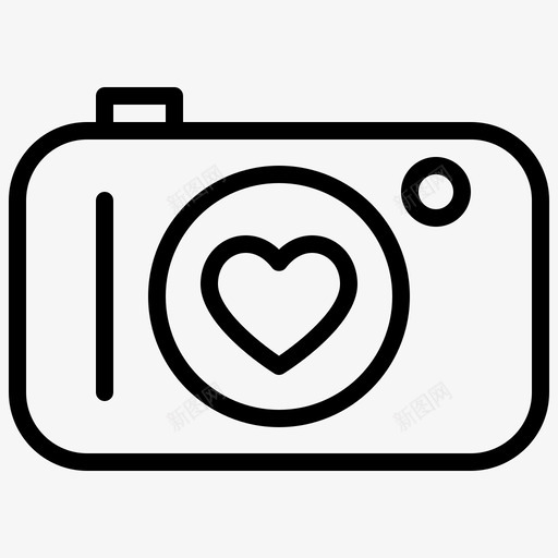 相机爱情记忆图标svg_新图网 https://ixintu.com 婚礼 情人节 情人节爱情v2 摄影 爱情 相机 记忆