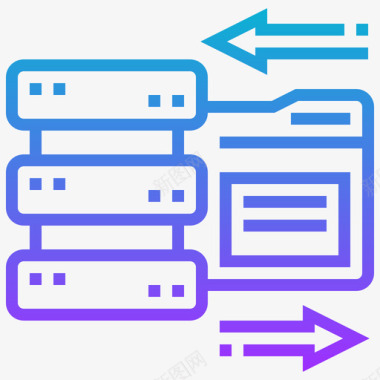 数据存储大数据11梯度图标图标