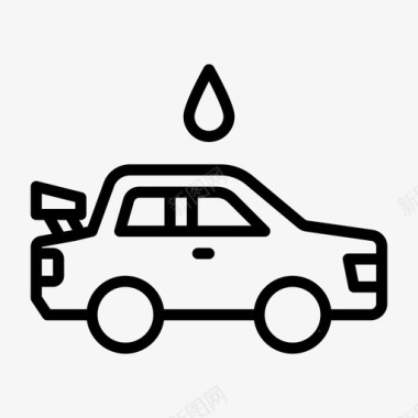 汽车油服务车交通工具图标图标