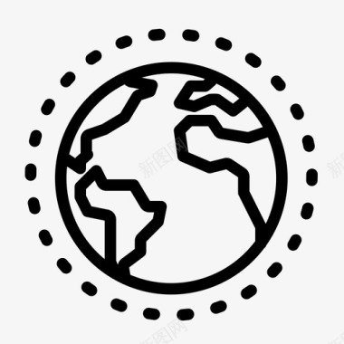 臭氧地球世界图标图标