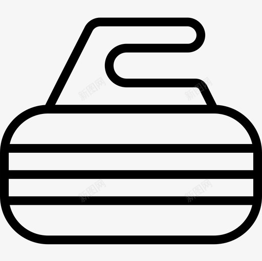 冰壶运动游戏2直线型图标svg_新图网 https://ixintu.com 冰壶运动游戏2 直线型