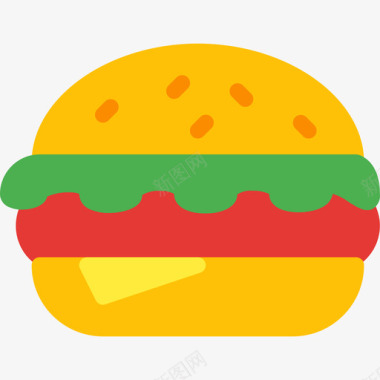 汉堡食品89平的图标图标