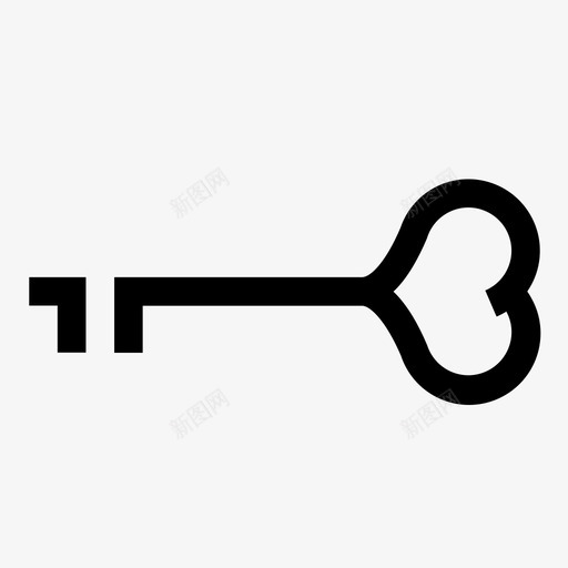 钥匙锁情人节心形情人节钥匙图标svg_新图网 https://ixintu.com 几何形 心形 情人节钥匙 钥匙锁情人节