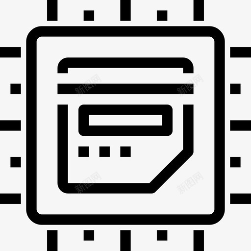 Cpu计算机和硬件4线性图标svg_新图网 https://ixintu.com Cpu 线性 计算机和硬件4