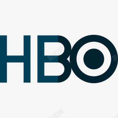 Hbo电影和电视标识扁平图标图标