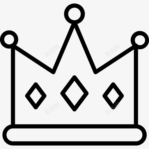 皇冠中世纪10直纹图标svg_新图网 https://ixintu.com 中世纪10 皇冠 直纹