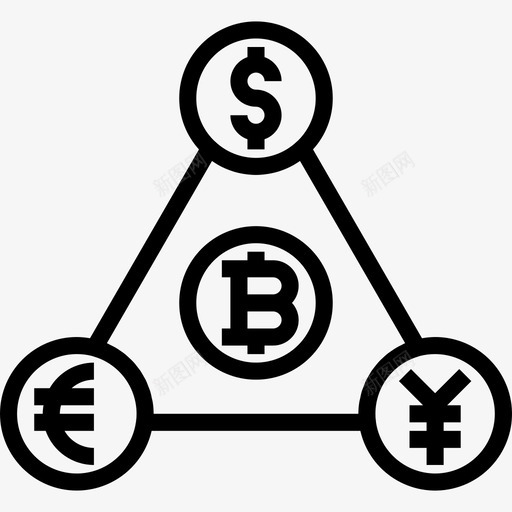 交换比特币37线性图标svg_新图网 https://ixintu.com 交换 比特币37 线性