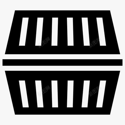 塑料容器一次性桶食品容器图标svg_新图网 https://ixintu.com 一次性桶 一次性餐具包装字形图标 塑料包装 塑料容器 塑料板条箱 食品容器