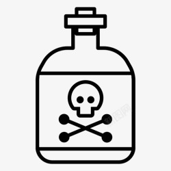 有毒液体有毒危险感染图标高清图片