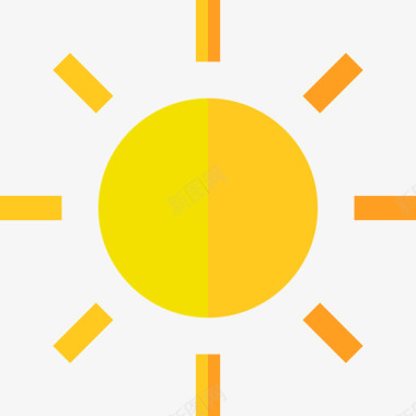 太阳夏季派对7平淡图标图标