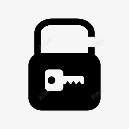 打开挂锁钥匙保护图标svg_新图网 https://ixintu.com 保护 安全 打开挂锁 解锁 钥匙