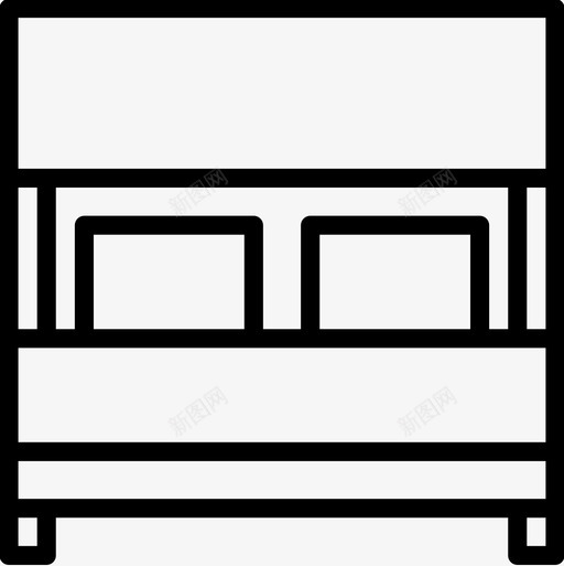 家具卧室7线性图标svg_新图网 https://ixintu.com 卧室7 家具 线性