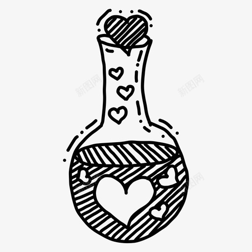 爱化学涂鸦二月图标svg_新图网 https://ixintu.com 二月 心 情人节 情人节涂鸦 涂鸦 爱化学 素描