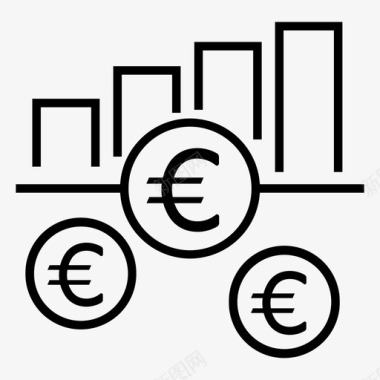 欧元流动性业务现金图标图标