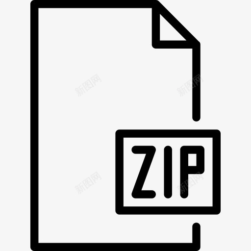 Zip文件和文件夹2线性图标svg_新图网 https://ixintu.com Zip 文件和文件夹2 线性