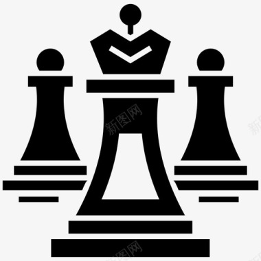 象棋棋子棋盘游戏计划图标图标